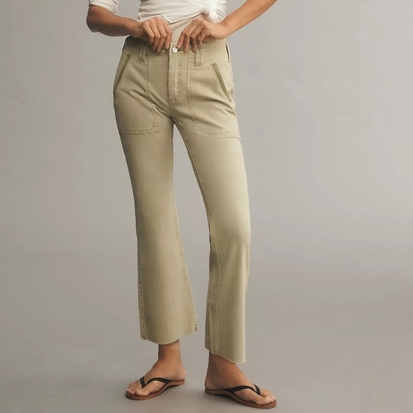 NWT Anthropologie Pilcro Crop Flare Pants 29 - Picture 2 of 7